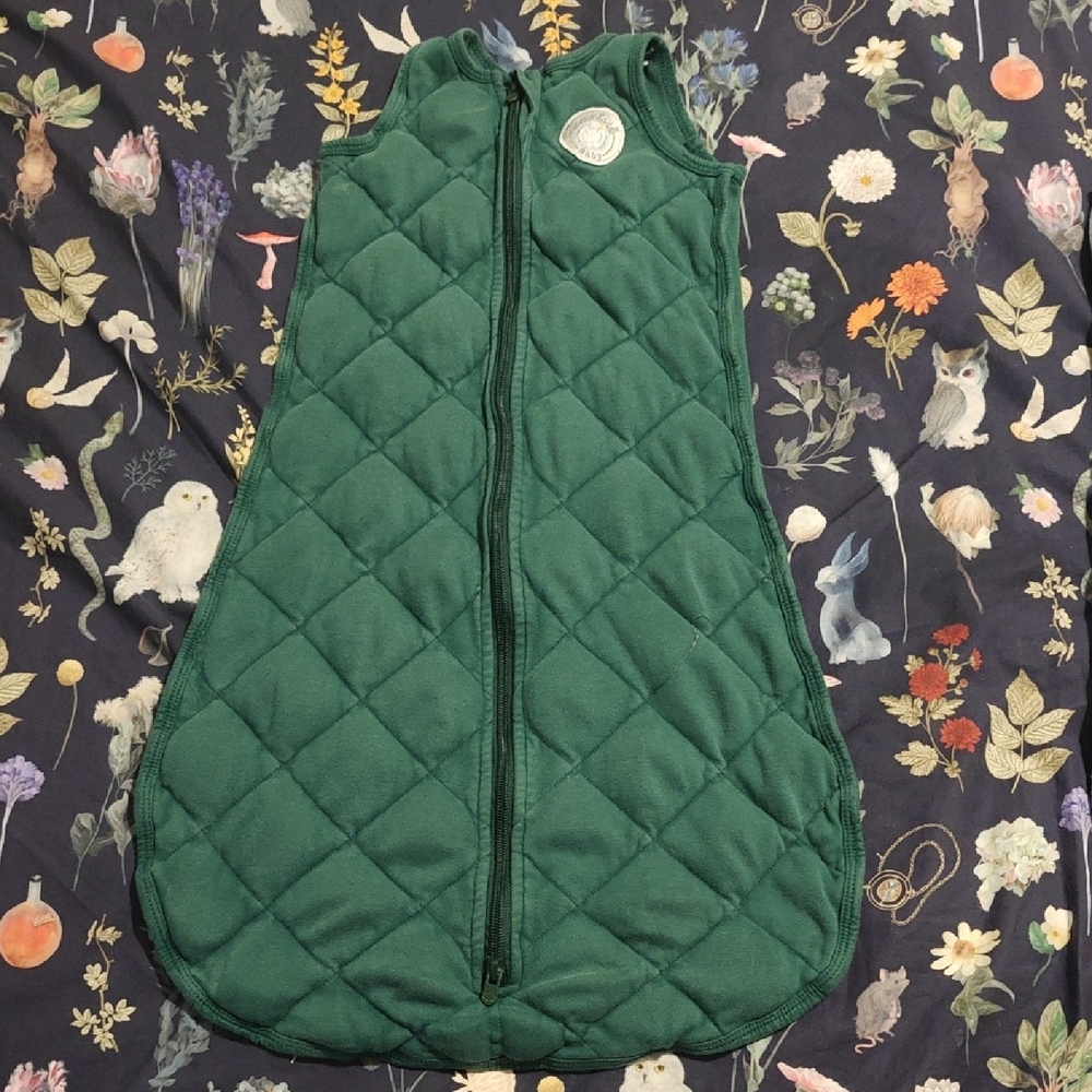 Green Quilted Kids Jacket